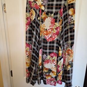 Lapis Floral Boho Springy Summer Skirt Sz X Large Preloved